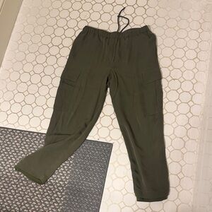 Theory Olive Cargo Pants